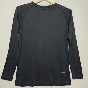 Puma Men's Soft Crew Neck Long Sleeves Small Black
